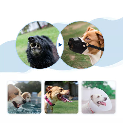 Adjustable Polyester Breathable Basket Pet Muzzle